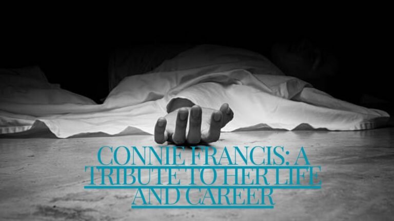 death of connie francis