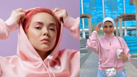 pink hoodie hijab fight